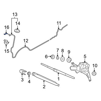 Hyundai OE - Rear Back Glass Washer Nozzle