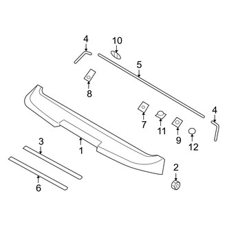 Hyundai OE - Lift Gate - Spoiler
