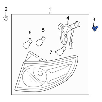 Hyundai OE - Tail Light Grommet