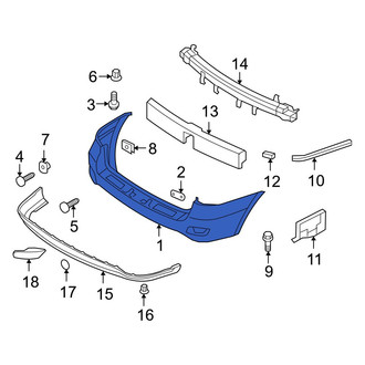 Hyundai OE - Rear Bumper Cover