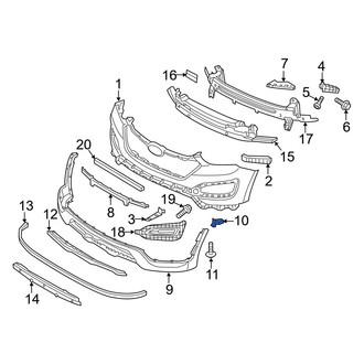 Hyundai OE - Front Right Bumper Guide