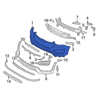 Hyundai OE - Front Upper Bumper Cover