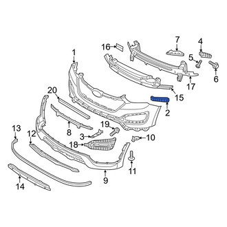 Hyundai OE - Front Left Upper Bumper Cover Bracket