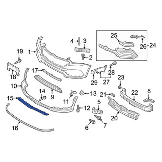Hyundai OE - Front Bumper Cover Spacer Panel