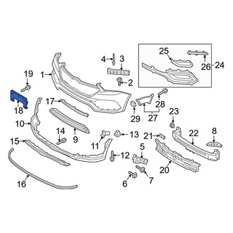 Hyundai OE - Front License Plate Bracket