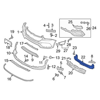 Hyundai OE - Rear Bumper Impact Bar