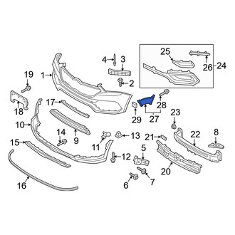 Hyundai OE - Front Left Radiator Support Air Duct