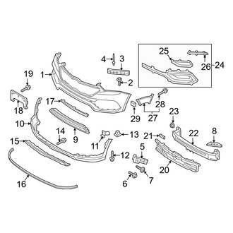 Hyundai OE - Front Bumper & Grille - Bumper & Components (Base / 2.0T / 2.0T Ultimate)