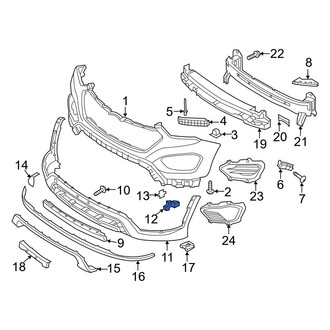 Hyundai OE - Front Left Lower Bumper Guide