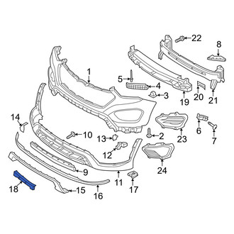 Hyundai OE - Front License Plate Bracket