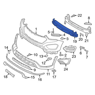 Hyundai OE - Front Bumper Impact Absorber