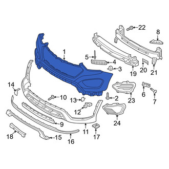 Hyundai OE - Front Upper Bumper Cover