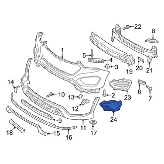 Hyundai OE - Front Left Fog Light Trim