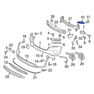 Hyundai OE - Front Left Bumper Cover Stay
