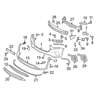 Hyundai OE - Bumper Cover Bolt