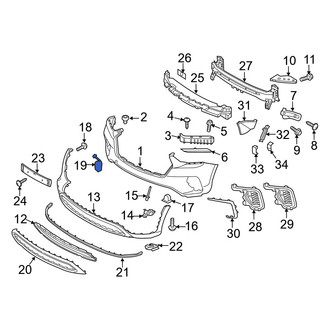 Hyundai OE - Front Tow Hook Cover