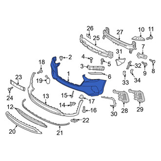Hyundai OE - Front Upper Bumper Cover