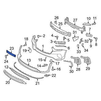 Hyundai OE - Front License Plate Bracket