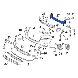 Hyundai OE - Front Bumper Impact Bar