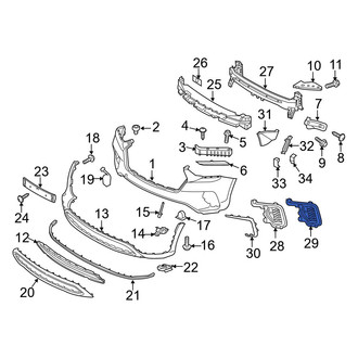 Hyundai OE - Front Right Fog Light Trim