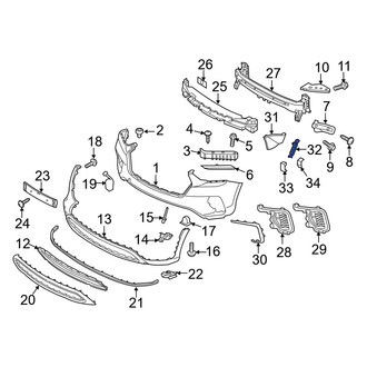 Hyundai OE - Front Left Outer Radiator Support Air Duct