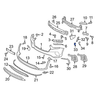 Hyundai OE - Left Inner Radiator Support Air Duct Bracket