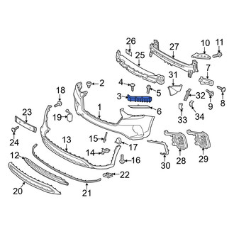 Hyundai OE - Left Upper Bumper Cover Bracket