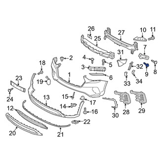 Hyundai OE - Bumper Cover Bolt