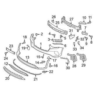 Hyundai OE - Front Bumper & Grille - Bumper & Components