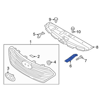 Hyundai OE - Right Outer Grille Bracket