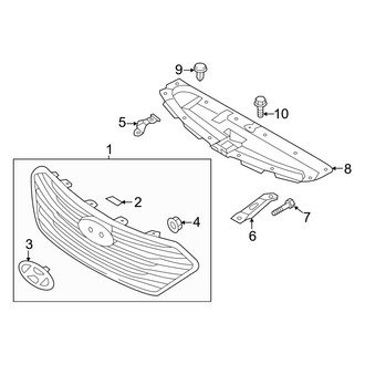 Hyundai OE - Front Bumper & Grille - Grille & Components