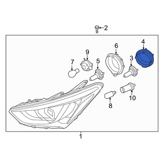 Hyundai OE - Headlight Bulb Cap