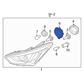 Hyundai OE - Headlight Bulb Cap