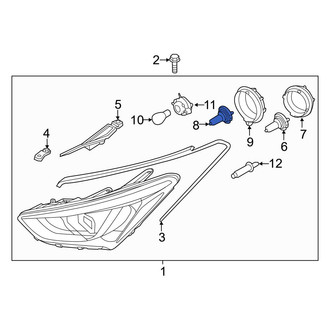 Hyundai OE - Front Headlight Bulb