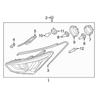 Hyundai OE - Front Lamps - Headlamp Components (Halogen)