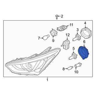 Hyundai OE - Headlight Bulb Cap