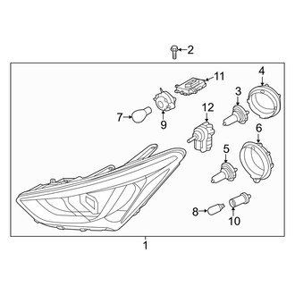 Hyundai OE - Front Lamps - Headlamp Components (Xenon), (Base / 2.0T)