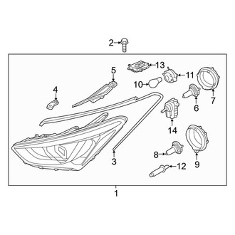 Hyundai OE - Front Lamps - Headlamp Components (Xenon)