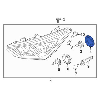 Hyundai OE - Front Headlight Bulb Cap
