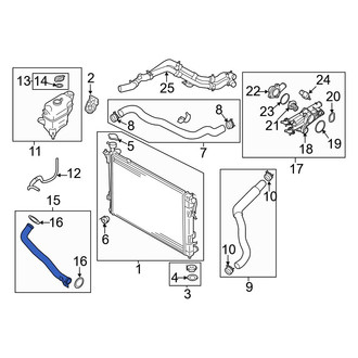 Hyundai OE - Engine Coolant Pipe
