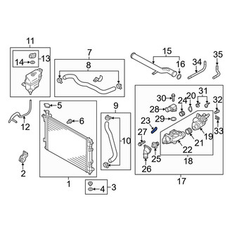 Hyundai OE - Right Engine Coolant Thermostat Housing Gasket
