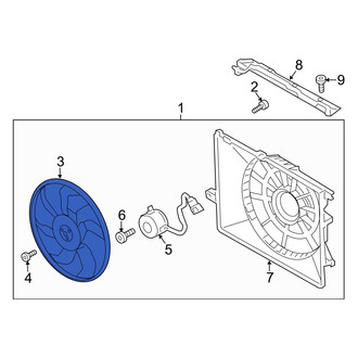 Hyundai OE - Engine Cooling Fan Blade
