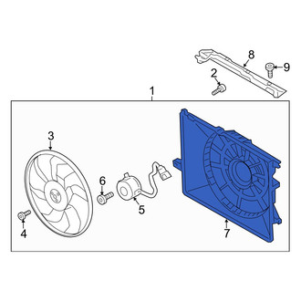 Hyundai OE - Engine Cooling Fan Shroud