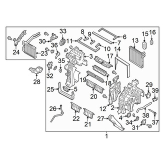 Hyundai OE - Air Conditioner & Heater - Front Evaporator (Base / 2.0T)