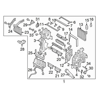 Hyundai OE - Air Conditioner & Heater - Front Evaporator