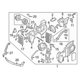 Hyundai OE - Air Conditioner & Heater - Rear Evaporator
