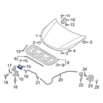Hyundai OE - Front Hood Latch