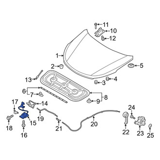 Hyundai OE - Front Hood Latch