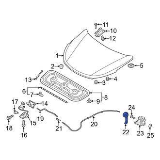 Hyundai OE - Front Hood Release Handle