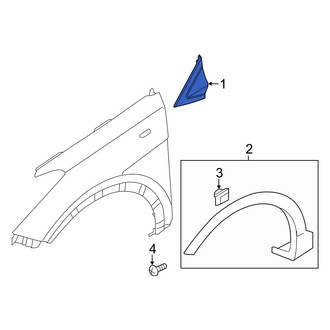 Hyundai OE - Left Fender Molding